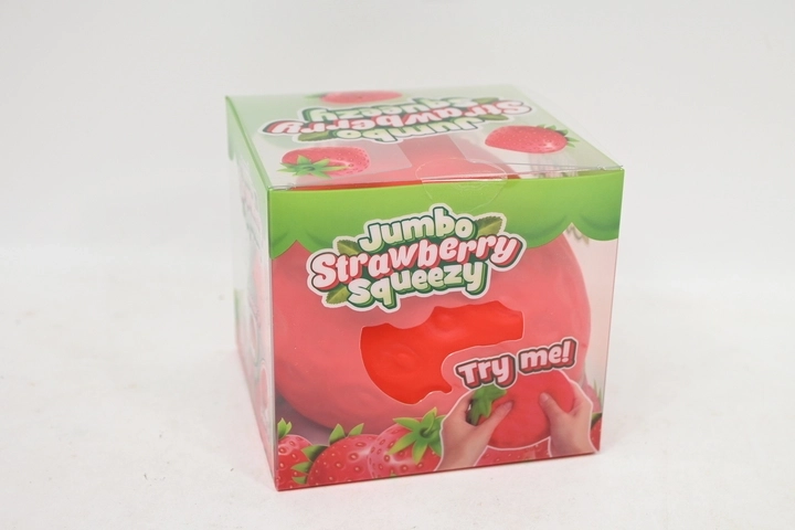 Antystresowy gniotek squishy do ściskania truskawka jumbo 15 cm - 1 sztuka