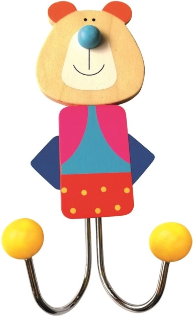 Wieszak z motywem niedźwiedzia dla dzieci