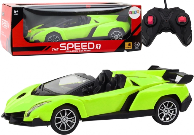 Zielone sportowe auto zdalnie sterowane 1:18