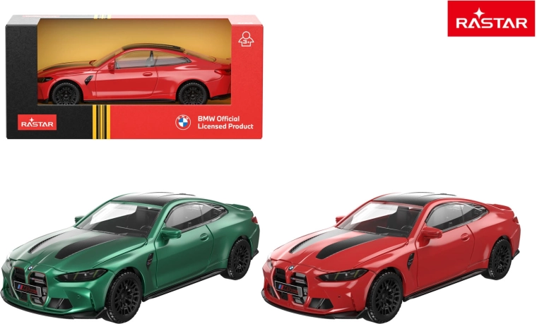 Metalowy samochodzik Rastar BMW M4 CS 1:43 czerwony - 1 szt.