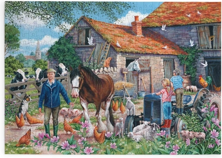 Puzzle Farma MacDonalda z 500 dużymi elementami