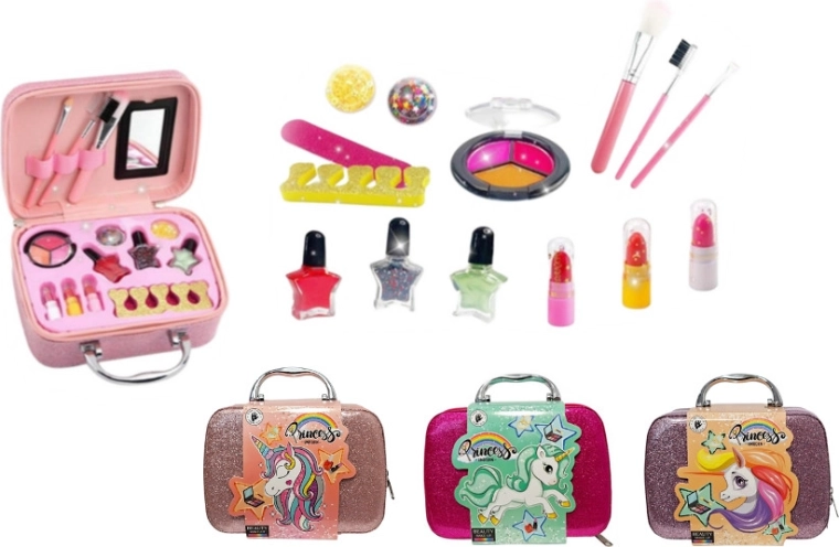 Zestaw kosmetyczny dla małych elegantek w kuferku