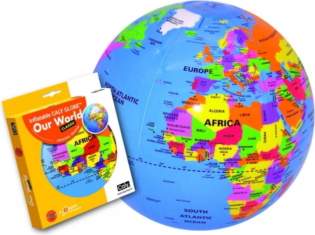 Piłka Globus 30 cm - Nasz świat