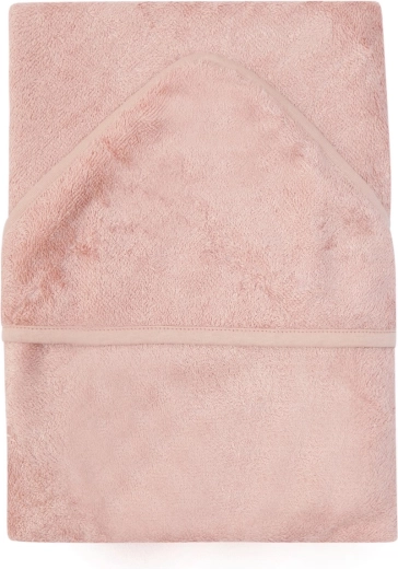 Osuszka z kapturkiem Timboo XXL 95 × 95 cm Misty Rose