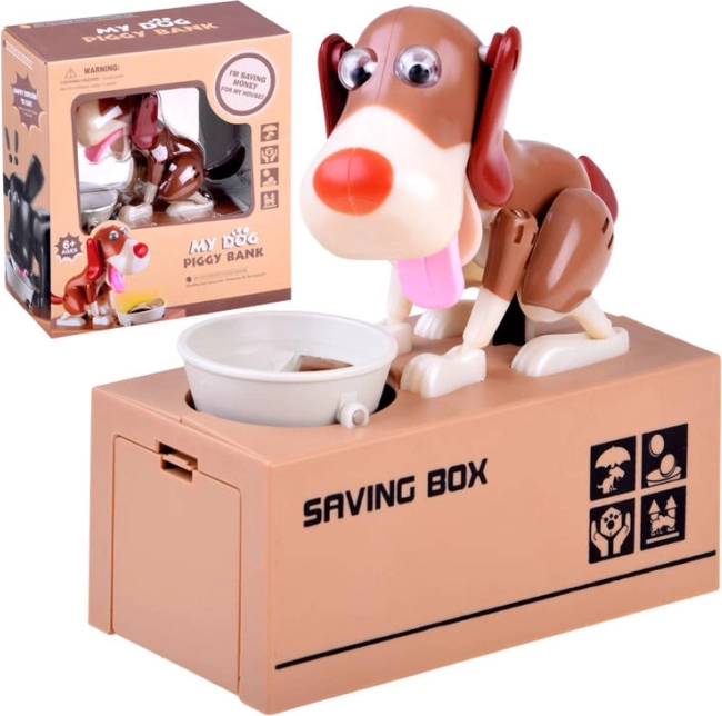 Interaktywna skarbonka Pies zjada monety