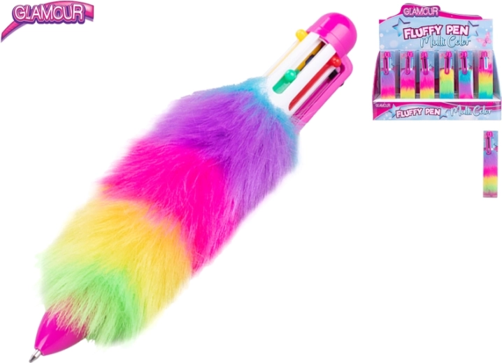 Zestaw puchatych długopisów glamour, 24 szt.