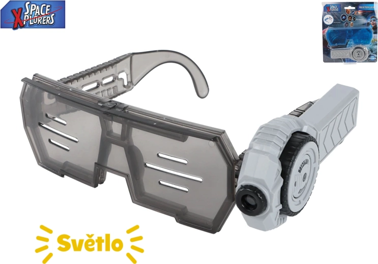 Dziecięce kosmiczne okulary z latarką-projektorem Space Explorers