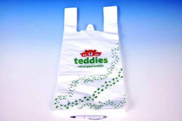 Reklamówki z mikroténu typu koszulka 28 × 57 cm, 50 szt.