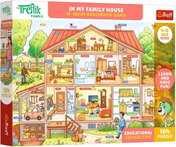 Puzzle edukacyjne Edu 104 W moim rodzinnym domu