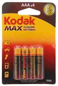 Kodak Alkaline Max AAA baterie alkaliczne 1,5 V, 4 szt.