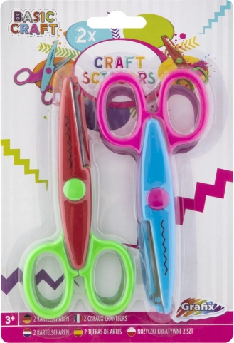 Dziecięce nożyczki bezpieczeństwa z okrągłą końcówką – zestaw 2 szt.