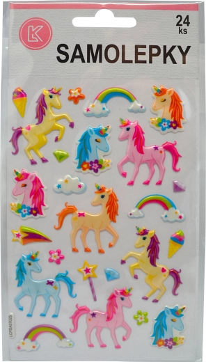 Naklejki z jednorożcami 24 szt.