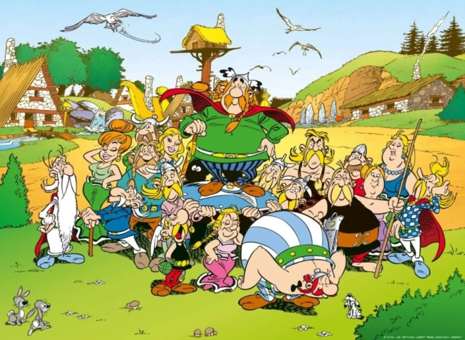 Ravensburger puzzle Asterix i Obelix – wioska 500 elementów