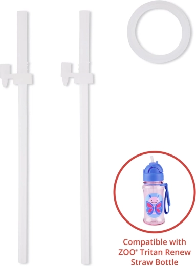 Skip Hop ZOO zestaw zapasowych słomek do butelek tritanowych, 2 szt.