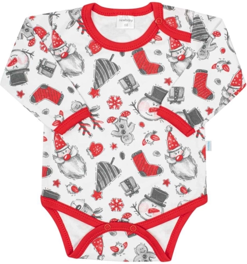 niemowlęce body z długim rękawem New Baby Christmas
