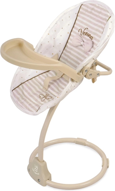 Wielofunkcyjne krzesełko do karmienia i huśtawka dla lalek 3 w 1 Verona