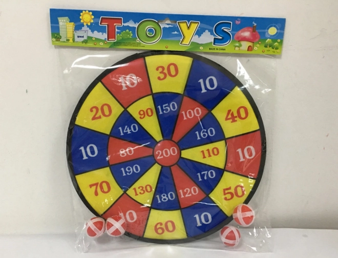 Tarcza na rzep z czterema piłeczkami