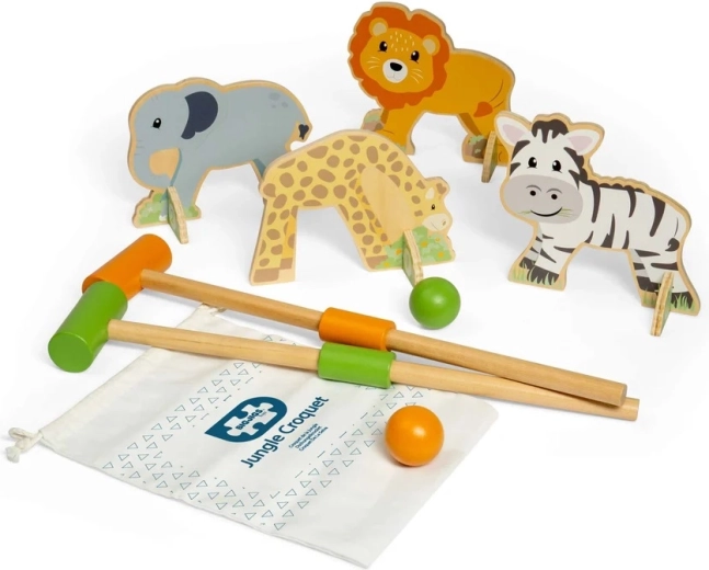 Drewniany krokiet Dżungla