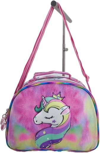Dziewczęca torba na ramię z tęczowym jednorożcem 25 cm