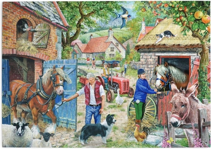 House of Puzzles Życie na farmie – puzzle 1000 elementów