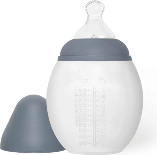 Antykolkowa butelka niemowlęca Élhée 330 ml blue grey