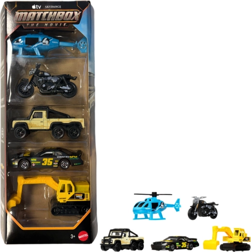 Mattel Matchbox The Movie zestaw 5 pojazdów inspirowanych filmem