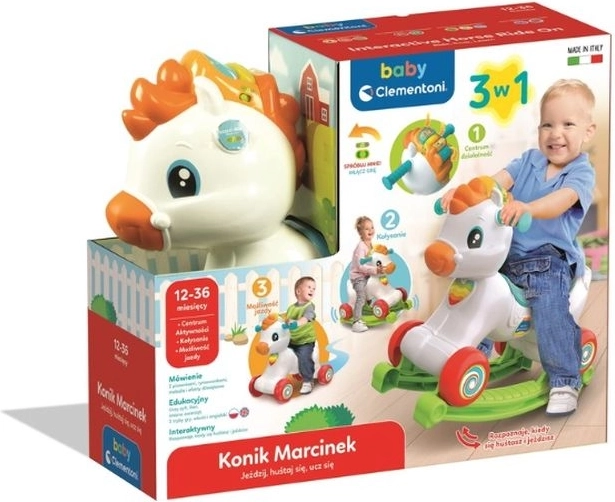 Interaktywny konik Marcinek 3w1 CLE BABY