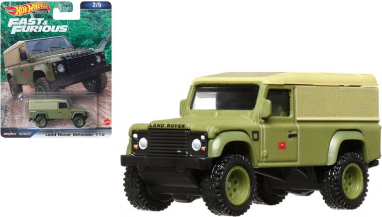 Hot Wheels Land Rover Defender 110 – Fast & Furious model kolekcjonerski 1:64