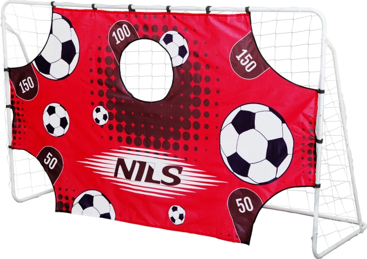 Stalowa bramka piłkarska z panelem treningowym NILS BR240P