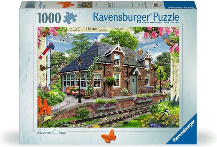 Puzzle Ravensburger Country Cottage: Dworzec – 1000 elementów