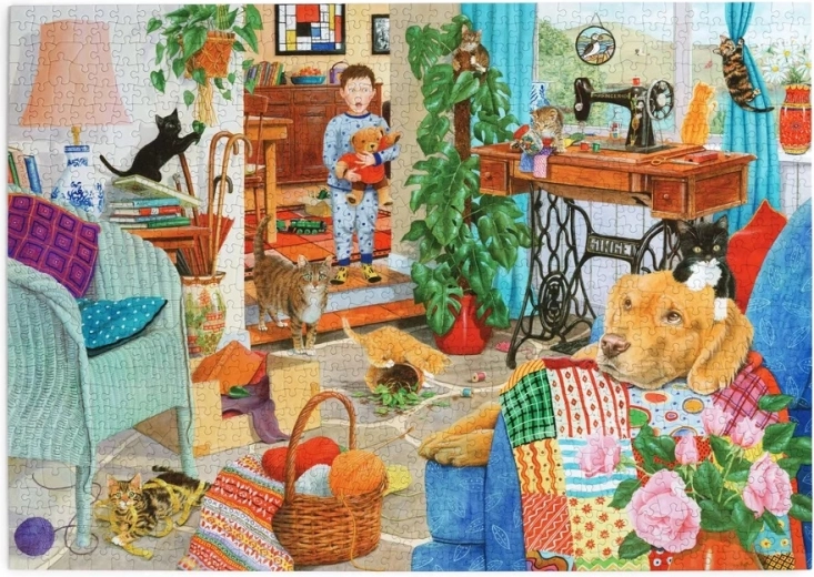 Puzzle House of Puzzles Kocie harce 1000 elementów