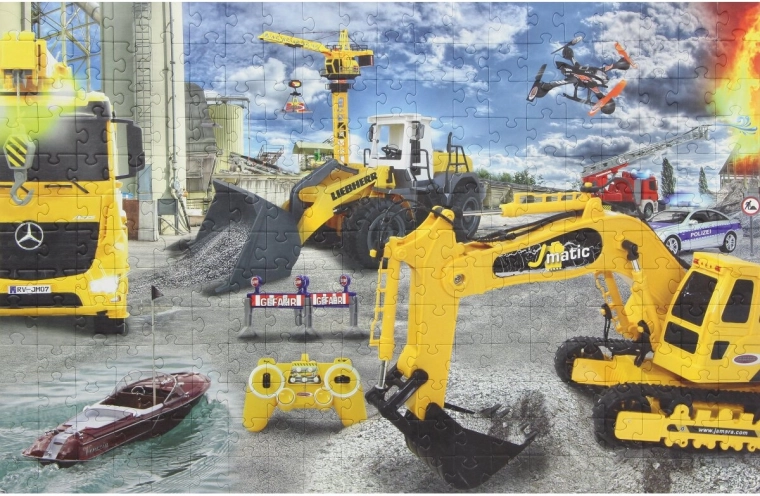 Puzzle Jamara z motywem placu budowy – 260 elementów