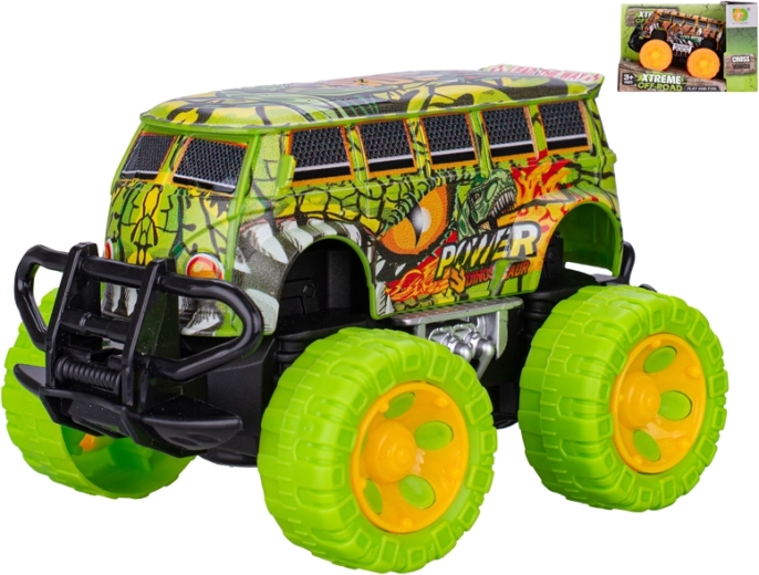 Auto z napędem kinetycznym 14 cm z dużymi kołami