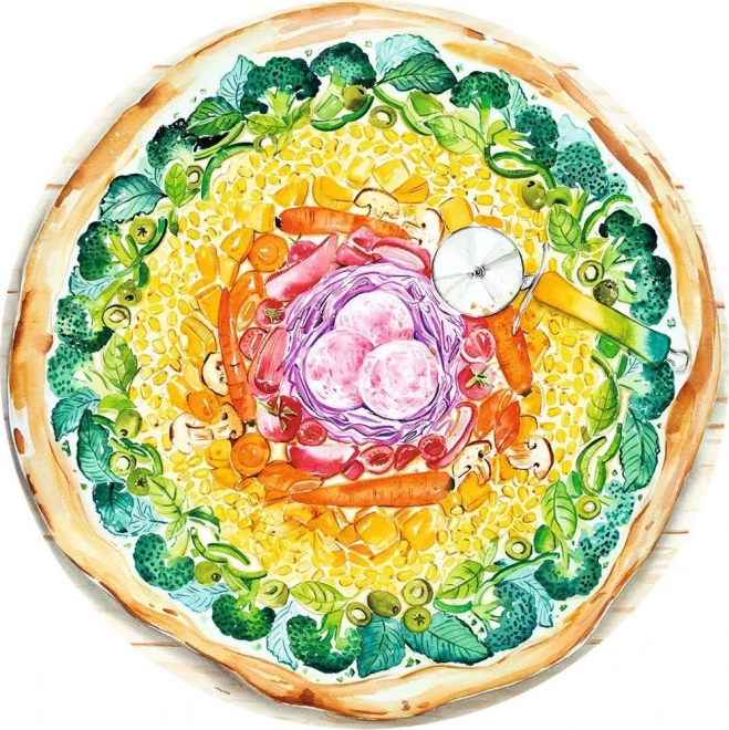 Ravensburger puzzle Krąg kolorów pizza 500 szt.