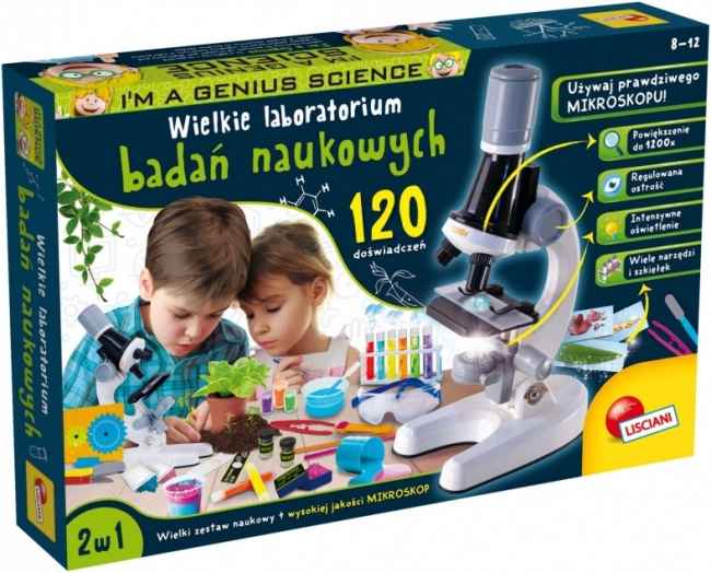 Zestaw naukowy I'm a Genius Wielkie laboratorium 120 eksperymentów