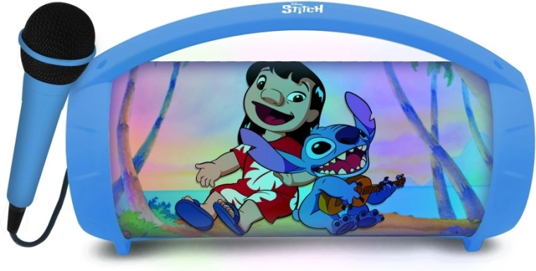 Głośnik Bluetooth Lexibook Stitch z mikrofonem i panelem świetlnym