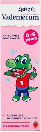 Dziecięca pasta do zębów Vademecum MyLittle truskawka 0–6 lat 50 ml