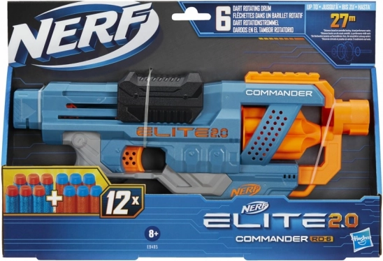 Blaster NERF Elite 2.0 Commander RD-6 ze strzałkami