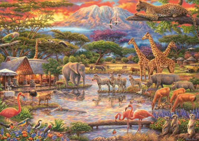 Puzzle Raj u stóp Kilimandżaro 500 elementów od SCHMIDT