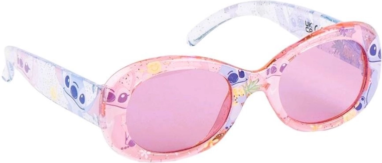 Okulary przeciwsłoneczne Stitch różowe (3–10 lat) - 1 sztuka