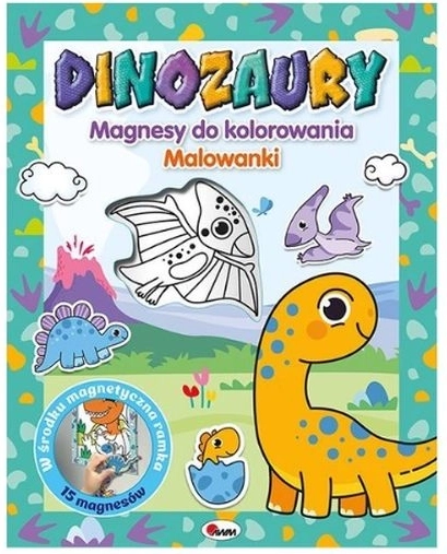 Magnesy do kolorowania: Dinozaury