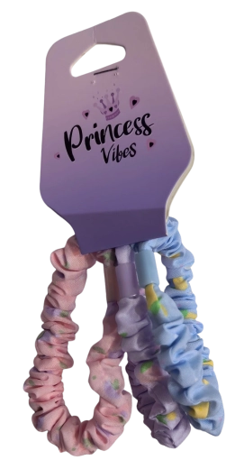 PINK zestaw pastelowych gumek scrunchie, 3 szt.