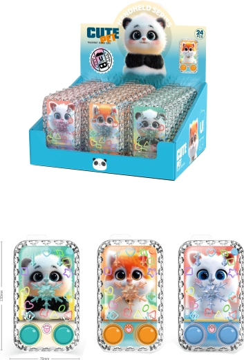 Wodna gra Uroczy pupil – kieszonkowa zabawka z kuleczkami, różne motywy