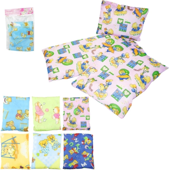 Zestaw do łóżeczka lub kołyski z motywem misiów