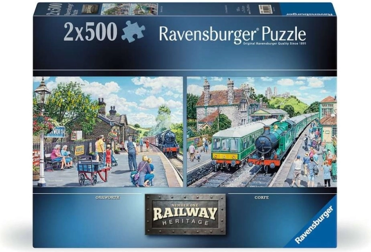 Puzzle Ravensburger Railway Heritage nr 1: Oakworth & Corfe 2×500 elementów