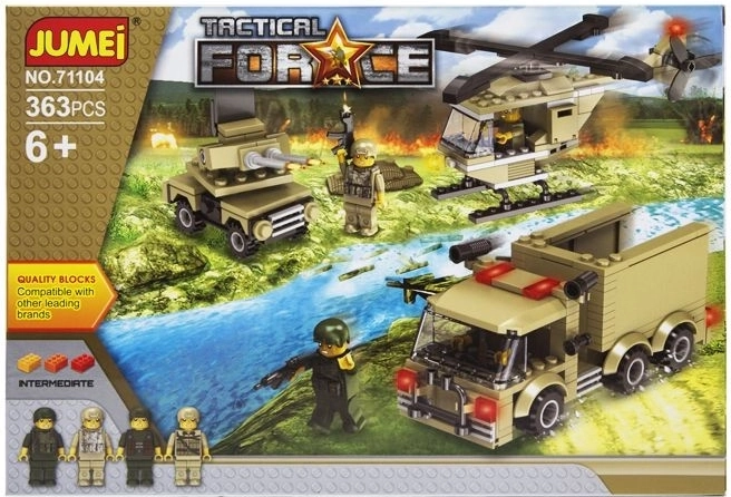 Klocki konstrukcyjne Jumei Tactical Force – jednostki taktyczne 363 elementy - 1 sztuka