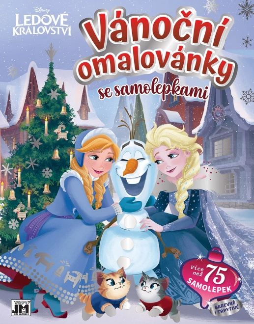 Świąteczna kolorowanka z naklejkami FROZEN – Kraina Lodu