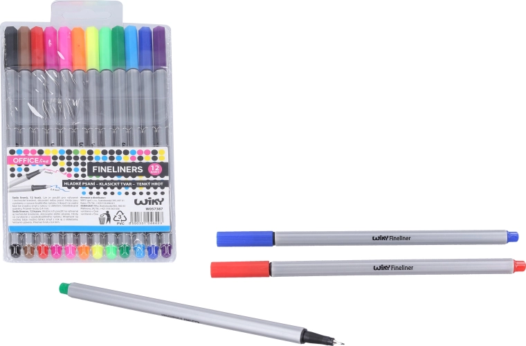 Pisaki typu fineliner 0,4 mm (12 szt.)