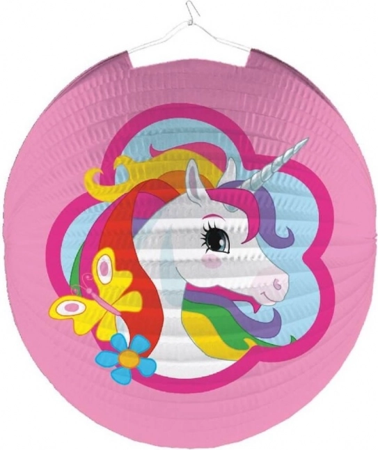 Lampion z motywem jednorożca