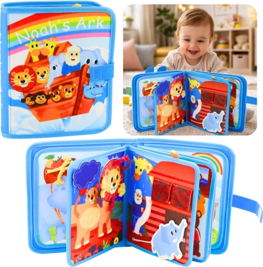 Sensoryczna filcowa książeczka Arka Noego 3D dla dzieci